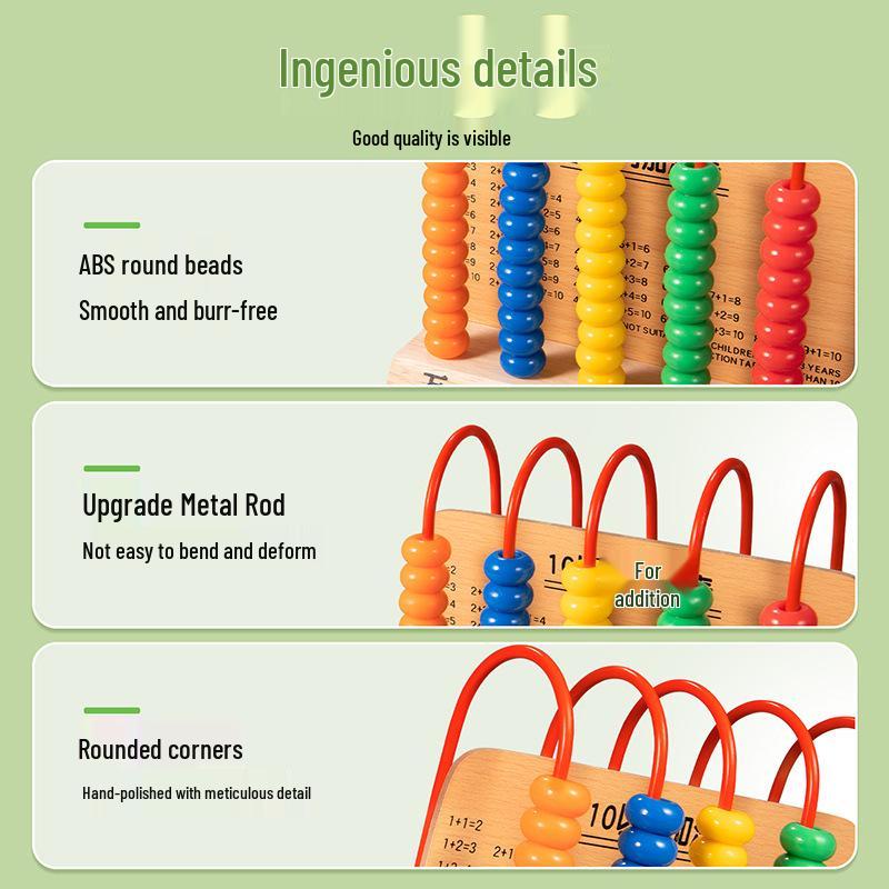 Five-Speed Abacus for 1st and 2nd Grade Math Learning