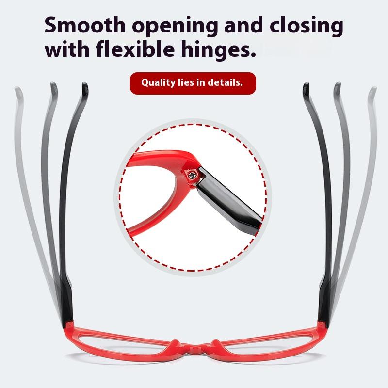 4 Colors Progressive Multifocal Reading Glasses Anti Blue Light Glasses That Can See Both Far and Near Spring Eyeglass Legs