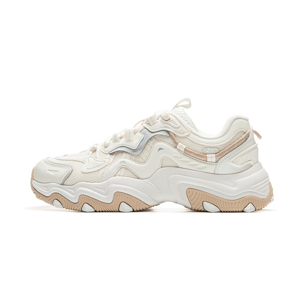New LiNing Cat's Claw Lite 2 Cushioning, Wear Resistant Low top Casual Shoes Men's Ecru AGCU449-1