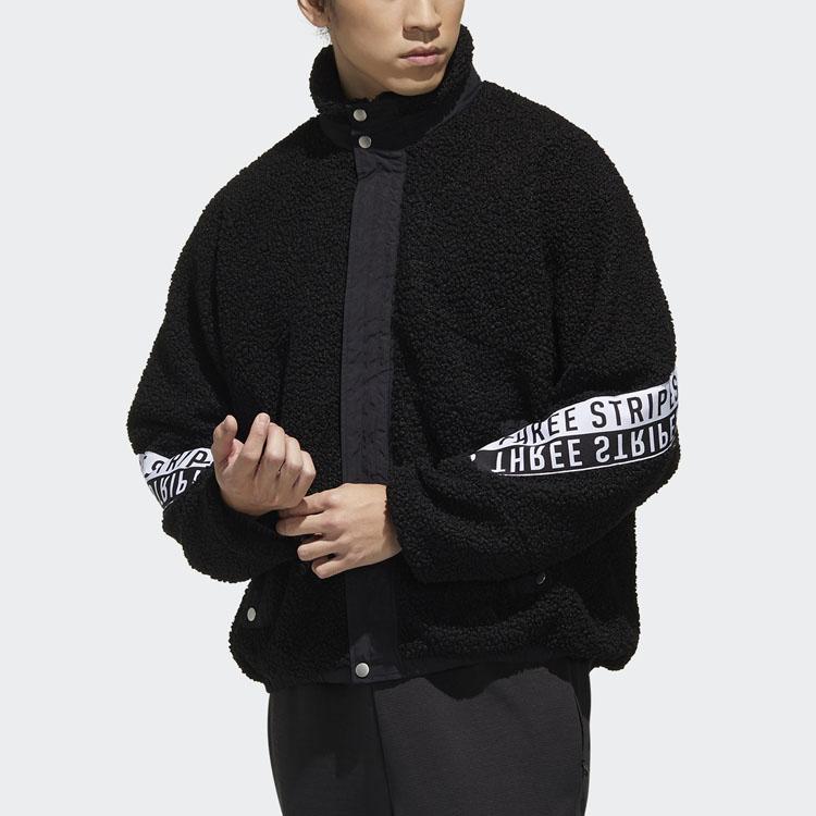 Adidas Mhs Boa Jacket With Stand Collar And Fleece Lining Men Jackets Black GE0388