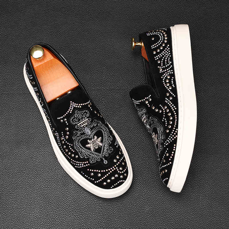 Fashion 2025 Luxury New Designer Men's Retro Fashion Punk Rcok Hip-hop Platform Causal Shoes Flats Male Walking Loafers Zapatos Hombre