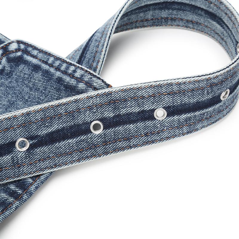 Denim Tasche Damen Umhängetasche Bauchtasche Pendler Crossbody Tasche