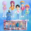 New In Stock 6Pcs/Set Q Version K-pop Anime Figure Model Collection Saja Boys Desk Decoration Doll Children Toy Christmas Gift
