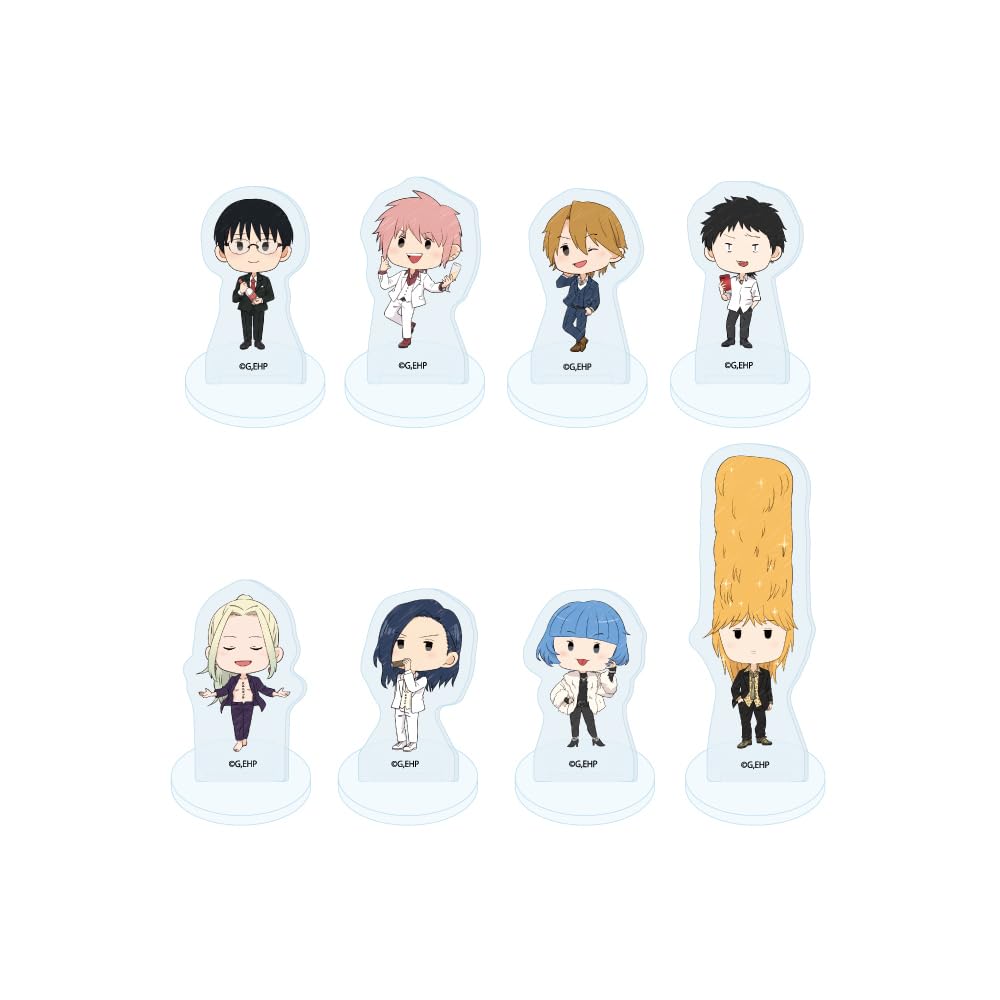 Аниме  Каждый день Хост  01 [Иллюстрация Graph Art] Акриловый Мини-Стенд Полный Набор (Коробка из 8 шт.)
