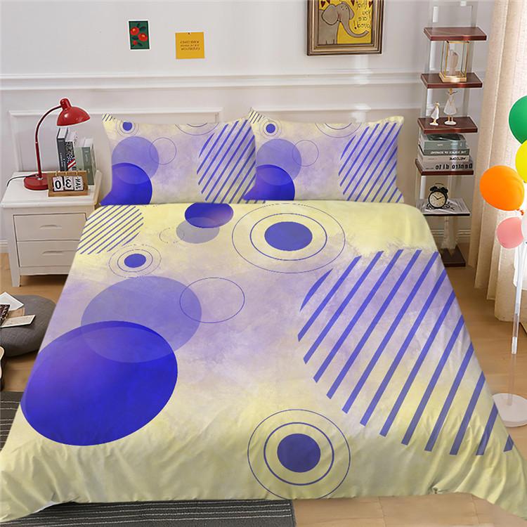 

Цветной Узор Цифровая Печать Полиэстер Пододеяльник Наволочка Набор из Трех Предметов A pair of pillowcases 50 * 90