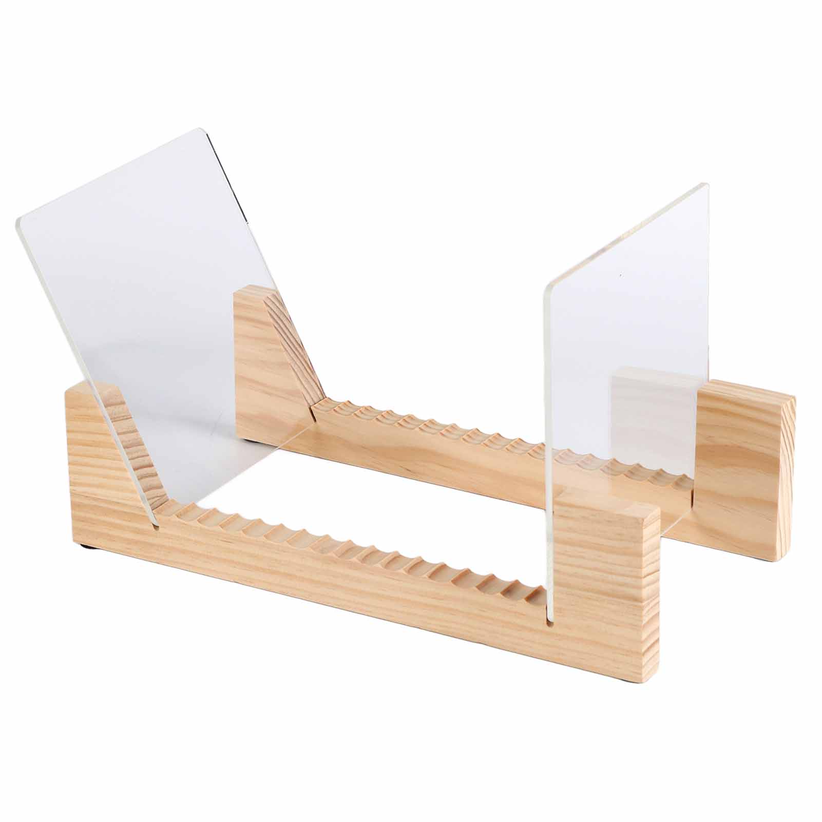 

Деревянная стойка-держатель для хранения виниловых пластинок, подставка-полка для CD, штабелируемый современный держатель для CD, полка для хранения пластинок для