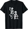 T-shirt Halloween Drôle Squelettes Dansants Dessin Animé Anti T.R.U.M.P