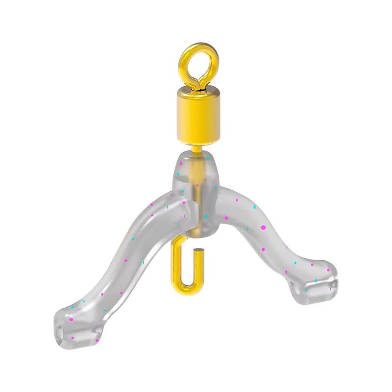 Forked Double-hook Anti-tangle Leader Clip