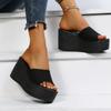 Vrouwen Platform Strand Slippers Hoge Hakken Wedges Sandalen Zomerschoenen Nieuwe Vrouwen Schoenen Dikke Slides Sexy Pumps Fad Flip Flops