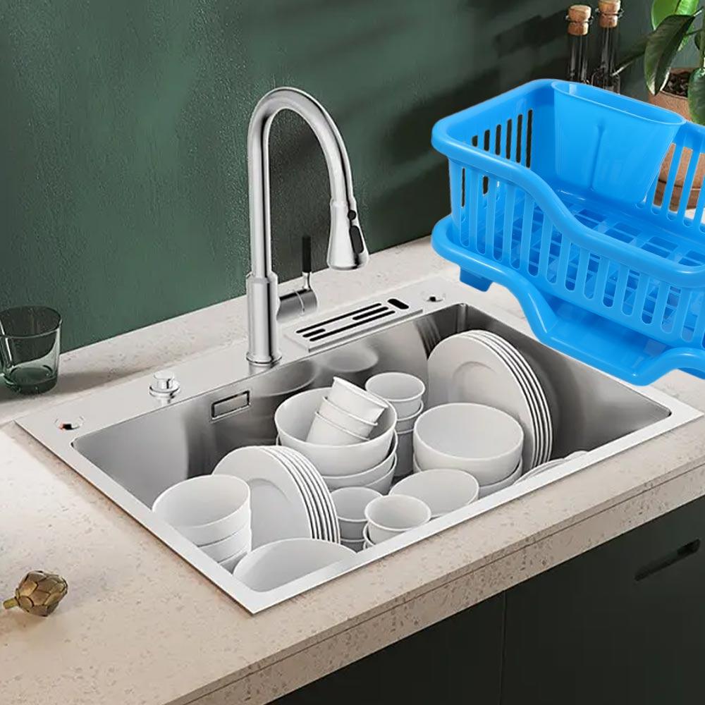 Square Utensils Drainer Rack Durable Storage Basket Drain Bowl Rack Dish Drying Rack Chopsticks