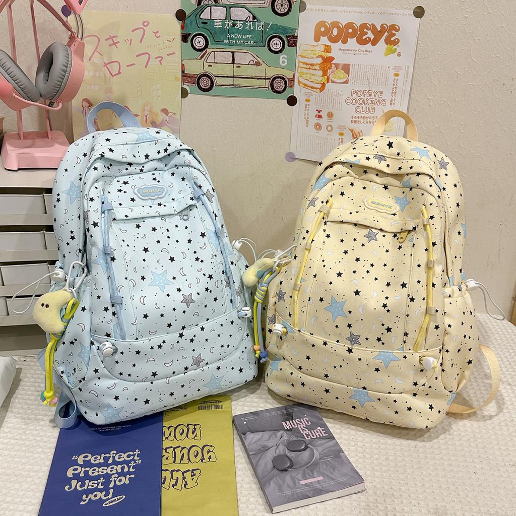 Schoolbag1011 Korean small fresh schoolbag female college student simple small floral backpack light fashion large capacity backpack
