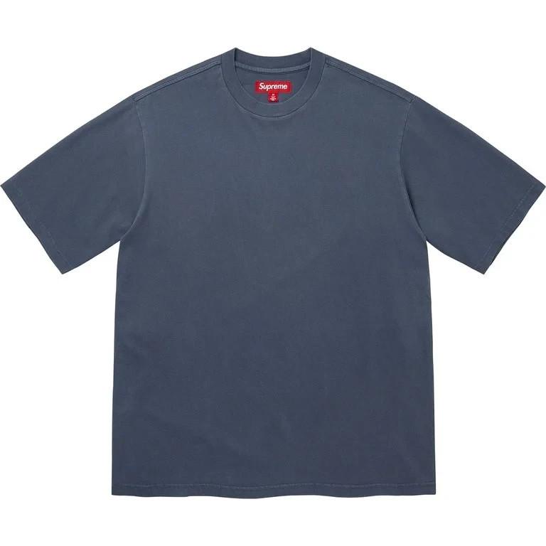 Supreme Rhinestone Script S/S Top Navy