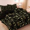 2/3Pcs All Season Egyptian Pharaoh Duvet Cover Pillowcases Bedding Set Zipper Closure - Soft Comfortable Breathable Bedding