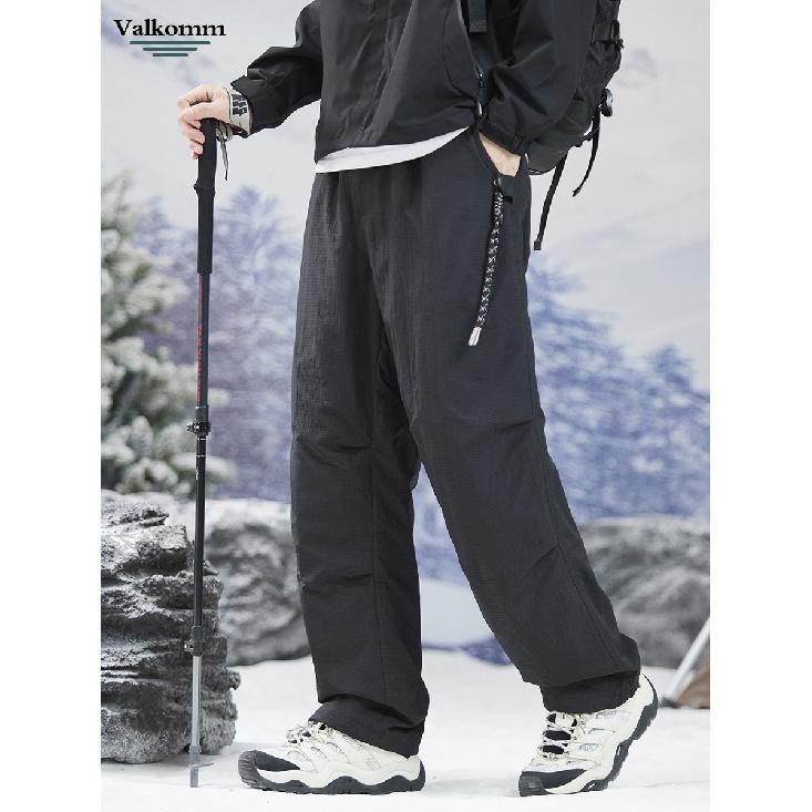 Zimní Nové Pánské Péřové Kalhoty, Vodotěsné Kalhoty s Kachním Peřím pro Svrchní Nošení, Volné a Extrémně Teplé Péřové Pracovní Kalhoty