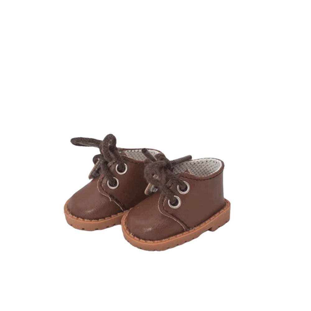 1Pair Doll Shoes 20cm Cotton Doll Shoes Mini EXO Doll Boots BJD Doll PU Shoes Children Toys