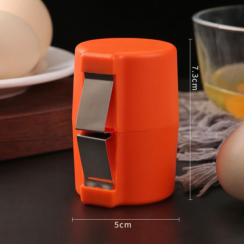 

Durable Kitchen Baking Essential with Easy Grip 1pcs Stainless Steel Eggshell Separator Quick Peel Yolk Splitter оранжевый