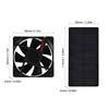3000 RPM Solar Powered Fan IP65 Waterproof Solar Panel Fan Solar Fan Kit  Greenhouse Cooling