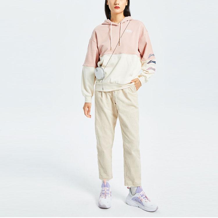 Li Ning Sports Fashion Series Loose Fit Casual Long Pants Women Bottoms Gravel-Gray AKXQ444-1