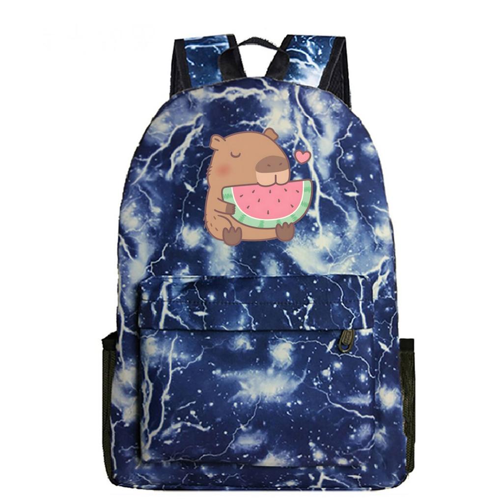 Süßer Rucksack mit Aufdruck von Peripheriegeräten Studentenschulranzen Freizeit-Reise-Rucksack mit großem Fassungsvermögen