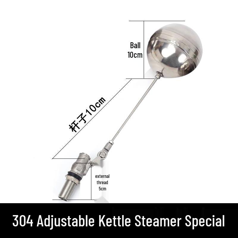 304 Stainless Steel Float Valve Water Level Controller for Tank/Tower, DN50 4-Point Inlet.