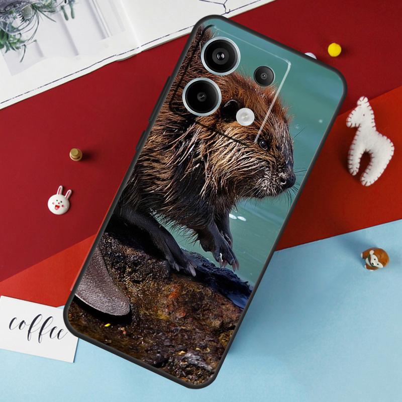 Animal Beaver Case For Xiaomi Redmi Note 14 12 11 10 13 Pro 15 Pro Plus Redmi 15 14C 10C 12C 13C 15C Cover