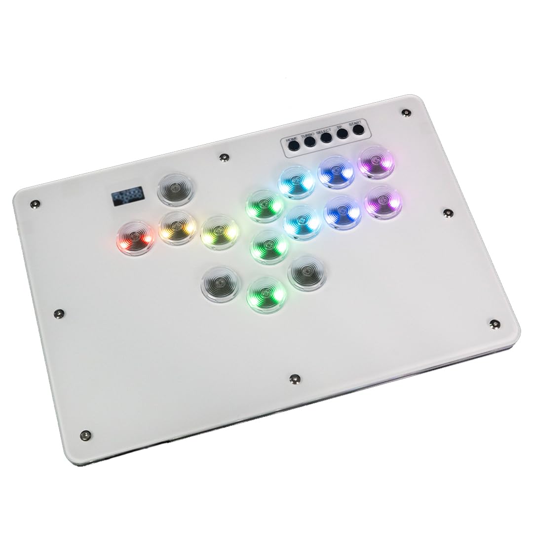 

TIKITAKA FTG Kylinix K15 Безважільний ігровий контролер для файтингів Сумісний з низькопрофільним дизайном Підтримує RGB LED підсвічування Оснащений функцією гарячої заміни білий