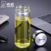 HEENOOR Single-Layer Thickened Glass Tea Water Cup with Lid