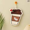 Cartoon Cute Coffee Cake Shape Hanging Towels Absorbent Hand Cloth Soft Quick Drying For Kitchen Bathroom Household Hand Towel