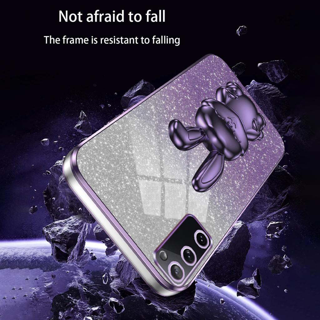 For Samsung Galaxy S20 FE/S20 FE 5G/S20 FE 2022/S20 Lite Case Glitter Anti-drop Phone Kickstand Cover
