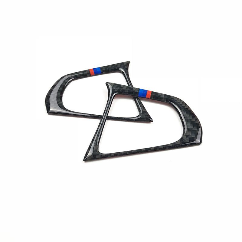 Carbon Fiber Steering Wheel Button Sticker Trim Cover Car Styling For BMW 5 Series G30 X3 540li Car Interior