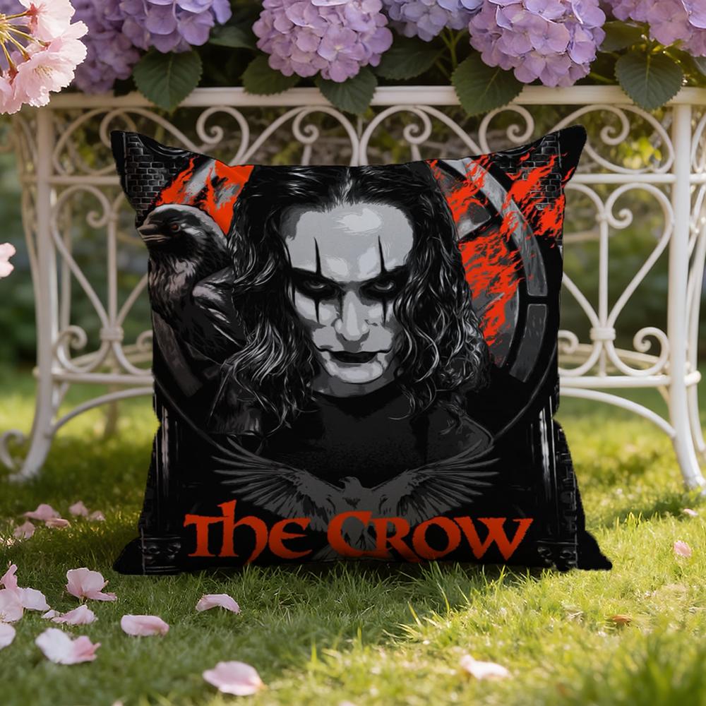 R-Raven C-Crow Movie Cushion Cover Home & Car Dual-Scene Pillow Cover: Reversible for Premium Comfort