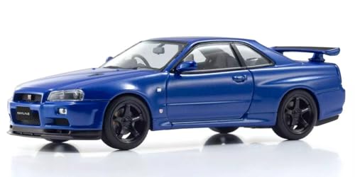 Kyosho Original 1/43 Nissan Skyline R34 GT-R V-Spec II (Bayside Blue) Finished Product KS03936BL