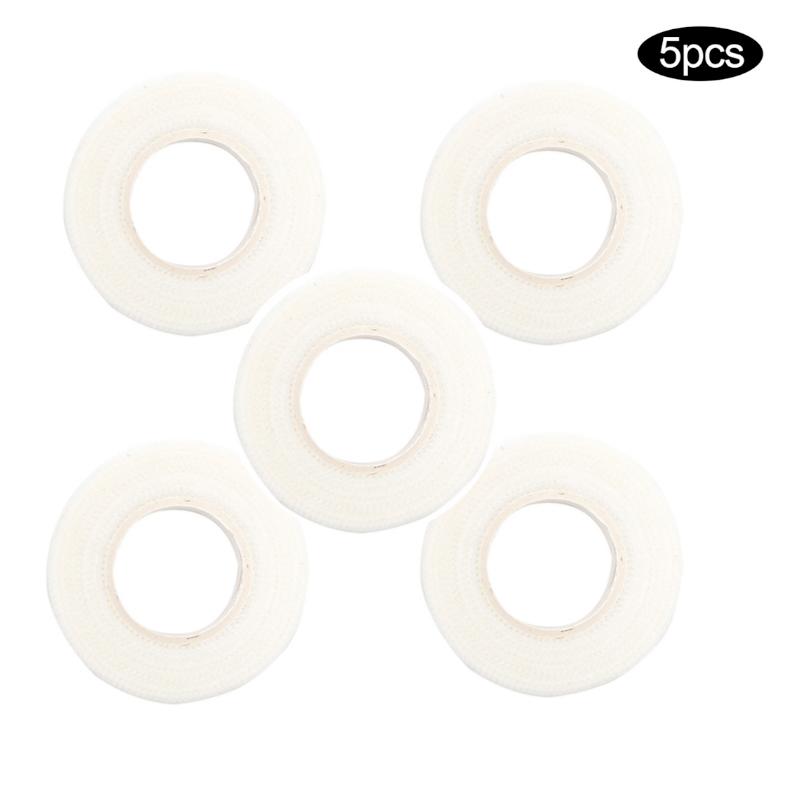 5 Rolls Colorful Eyelash Extension Tapes Soft Medical Breathable Adhesive Tape Cutter for False Lashes Makeup Tools белый