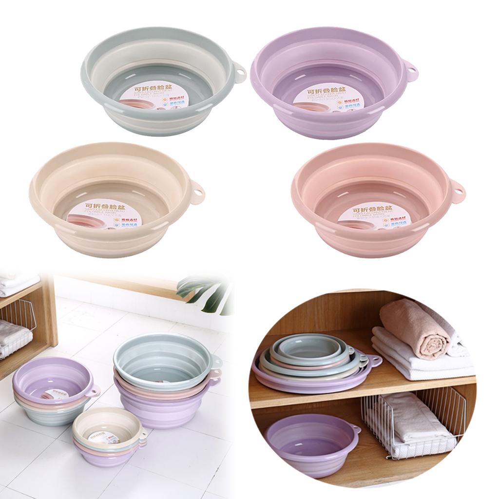 Foldable Bowl Strainer Bivouac Kitchen Sink Bowl, Portable BPA Collapsible Basin