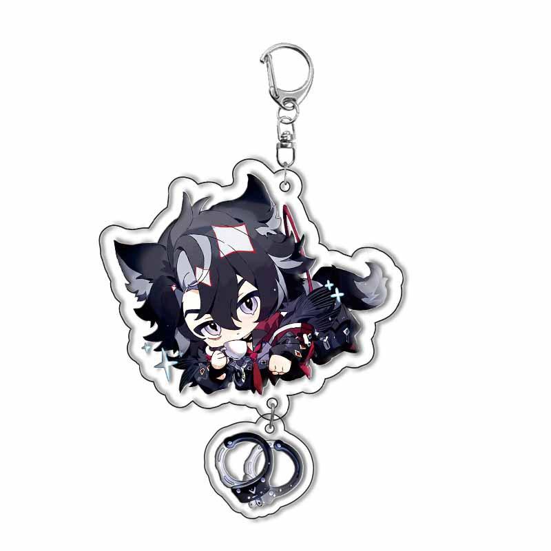 Project Anime Keychain for Fontaine and Natlan Characters Sigewinne Charlotte Navia Neuvillette Clorinde Freminet Keyrings