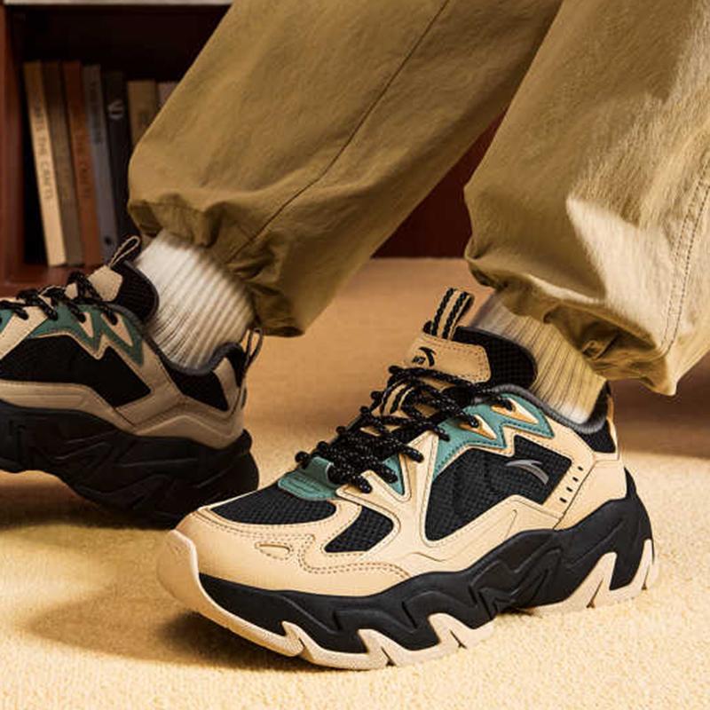 Anta Pan Shi Scarpe da Ginnastica Trendy Retro Color Block Antiscivolo Resistenti all'Usura Basse Scarpe da Papà Uomo sneaker 112548856-1