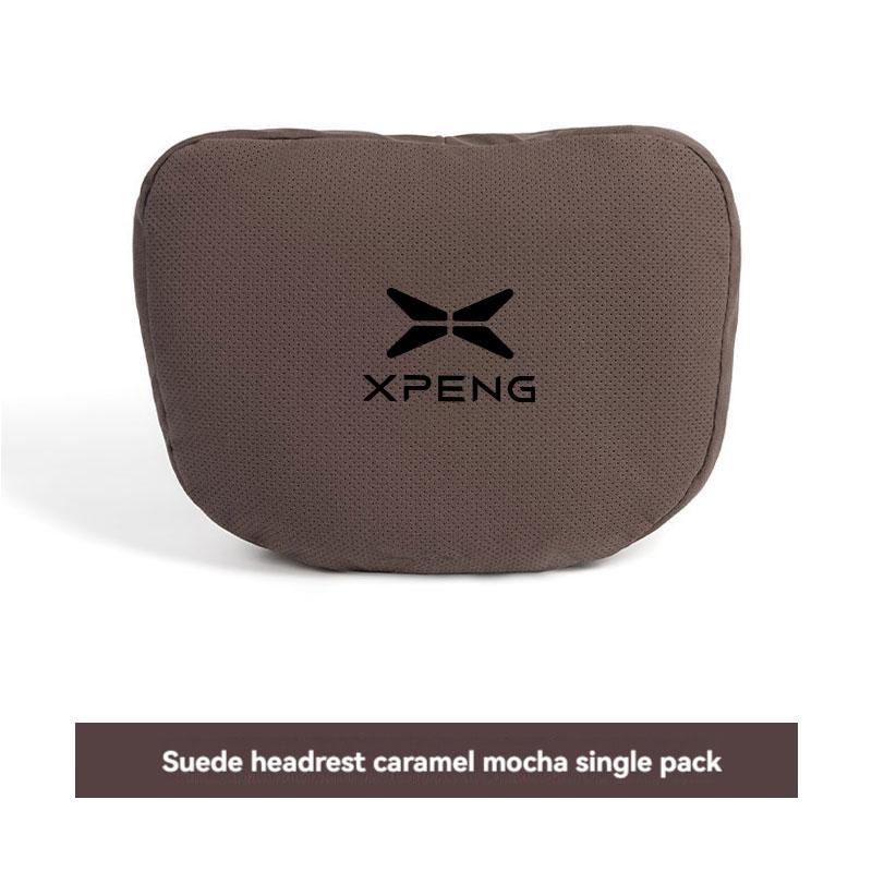 Suede Car Headrest Waist Seat Support Seat S Class Soft Car Neck Pillow For Xiaopeng Xpeng G9 X9 G6 P7 P7i P5 G3 Car Accessories