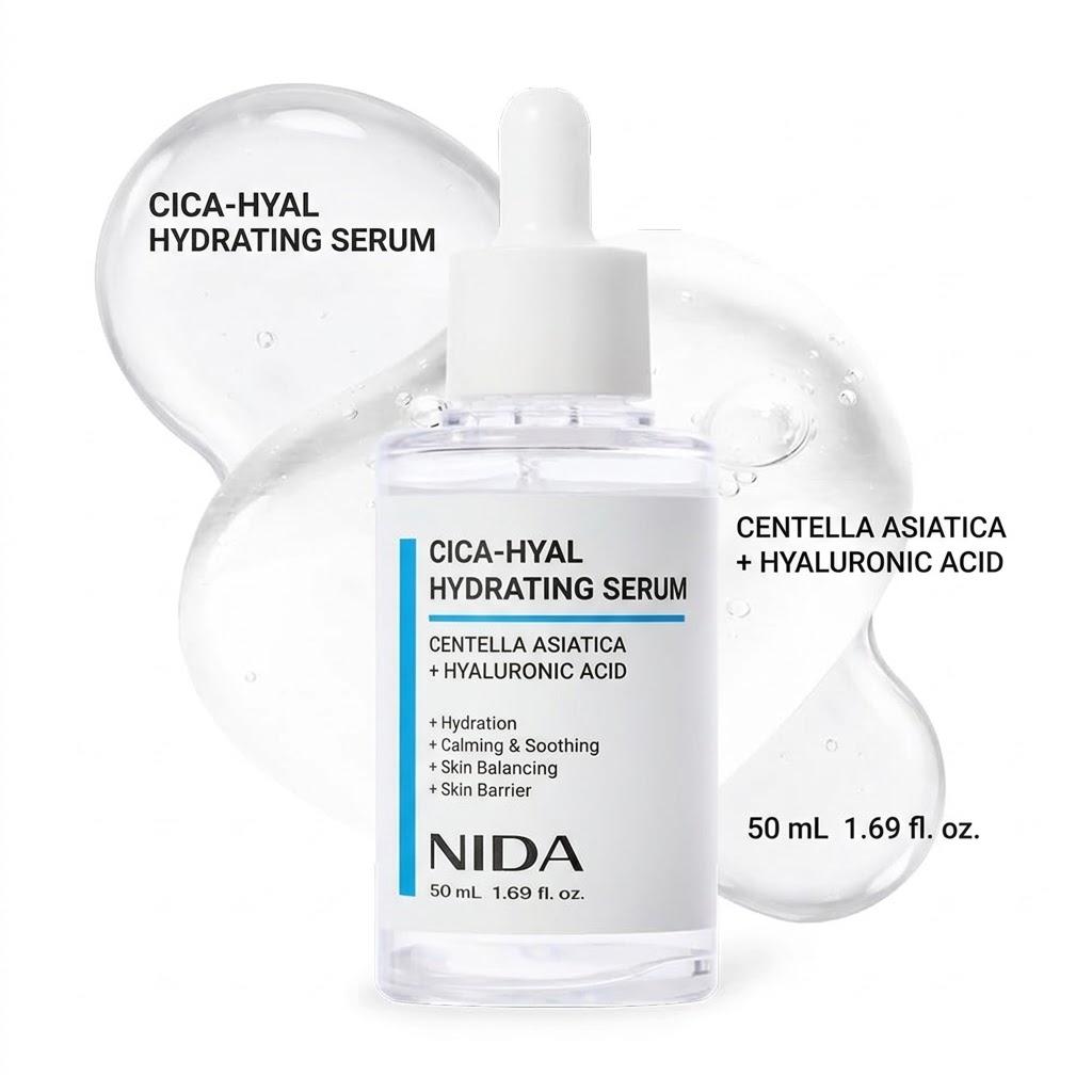 NIDA CICA-HYAL Hydrating Serum with Centella Asiatica and Hyaluronic Acid 50 Ml