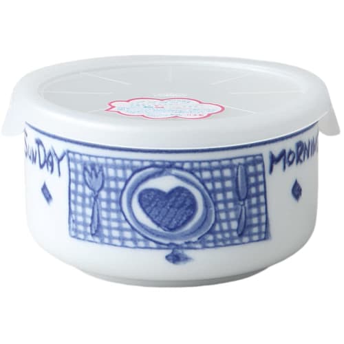 

Ale-net Pack Bowl, Microwaveable, Storage Container, 10cm Diameter x 6cm High, Morning Pack Small Bowl, Porcelain, Mino Ware