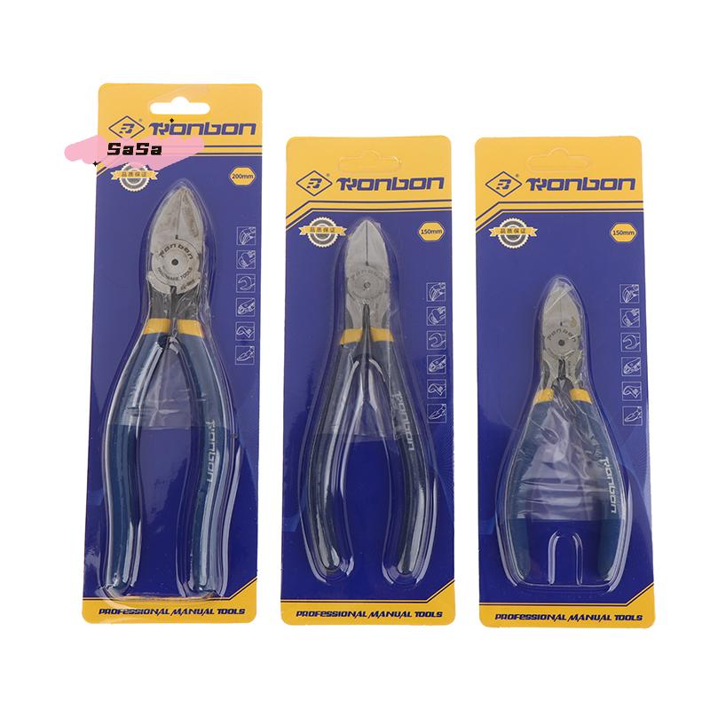 S-1Pc 5/6/8 Inch Professional Side Cutting Pliers - Cable Wire Burrs Nipper for Electricians DIY Repair Hand Tool Accessory