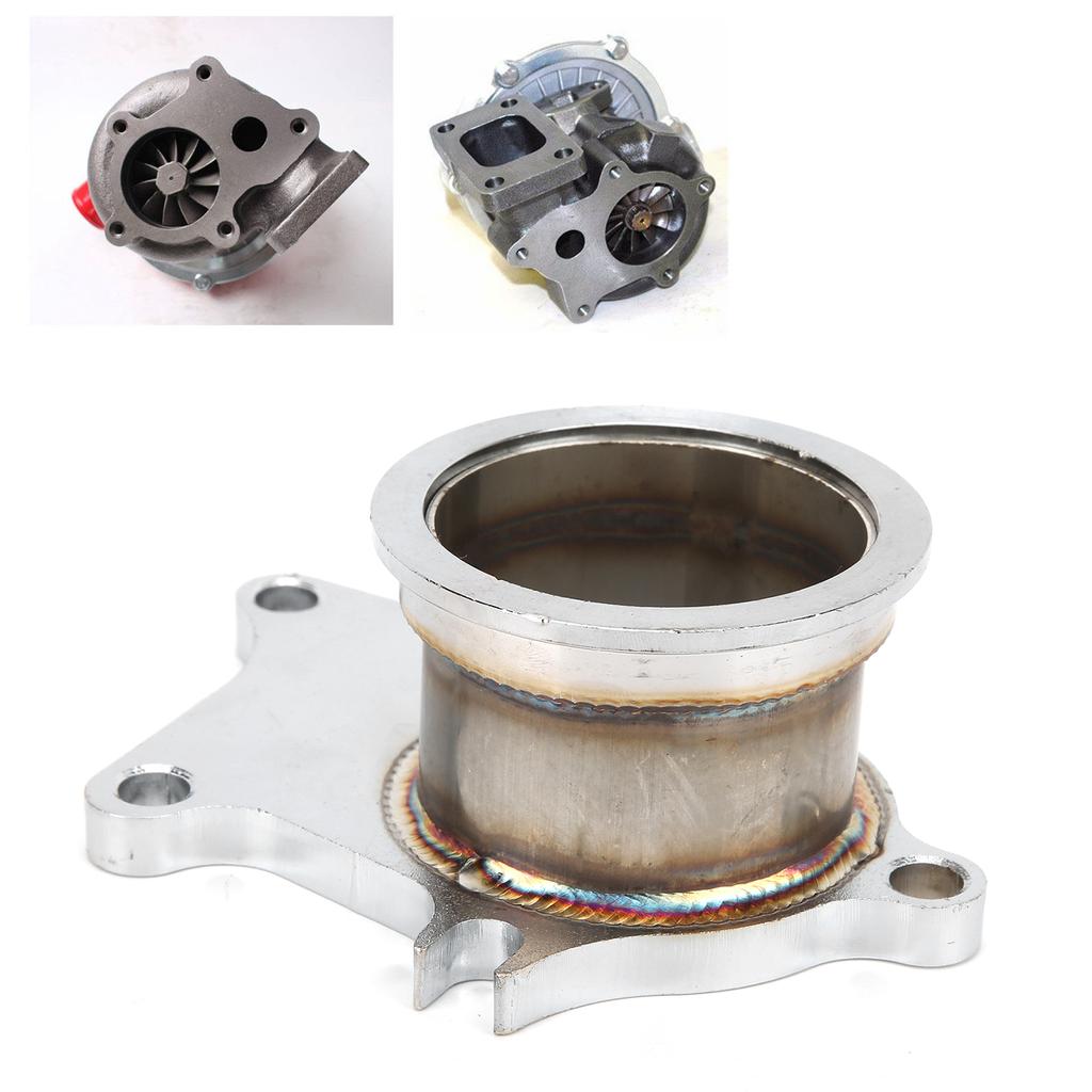 Car 5 Bolts To V Band Turbo Flange Adapter Set Maintenance Replacement for T3 T3T4 T3T04E GT35