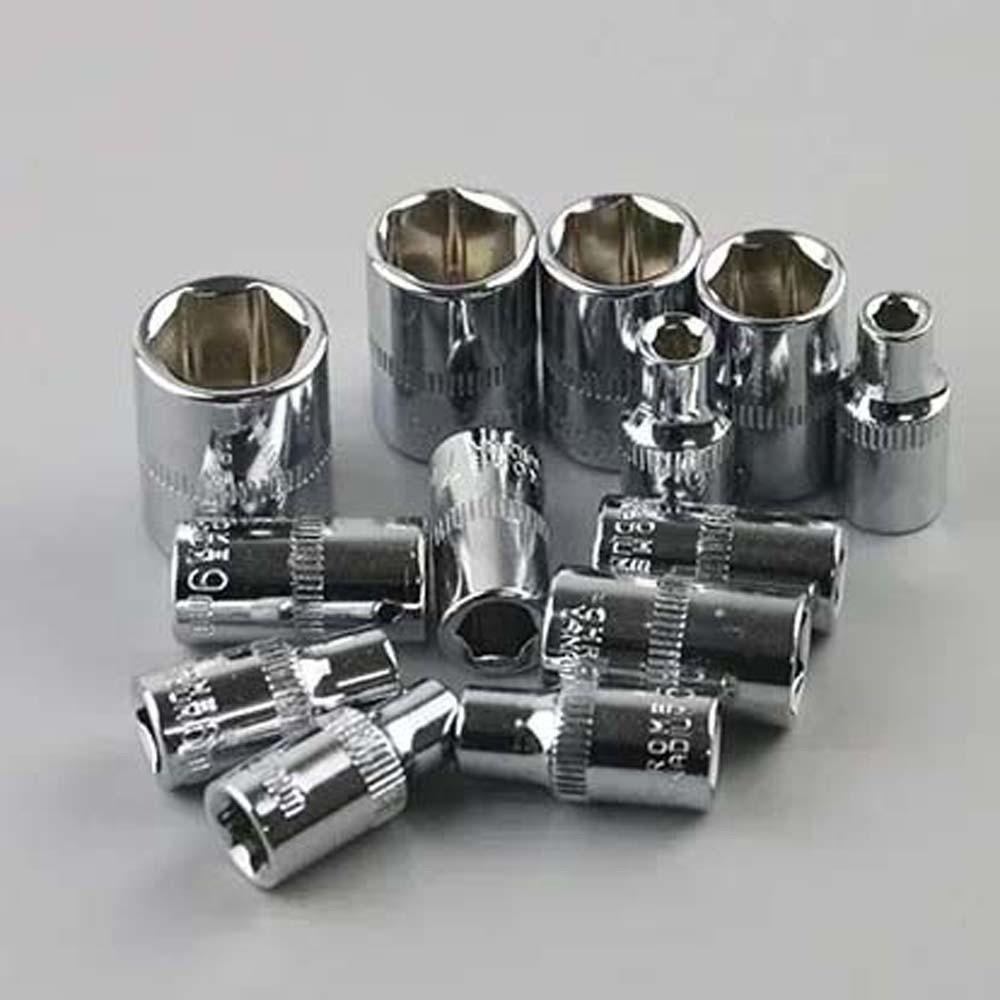 Durable Car Maintenance Toolbox Rust Prevention Ratchet Wrench Suit 53PCS Repair Tool Kit Bike