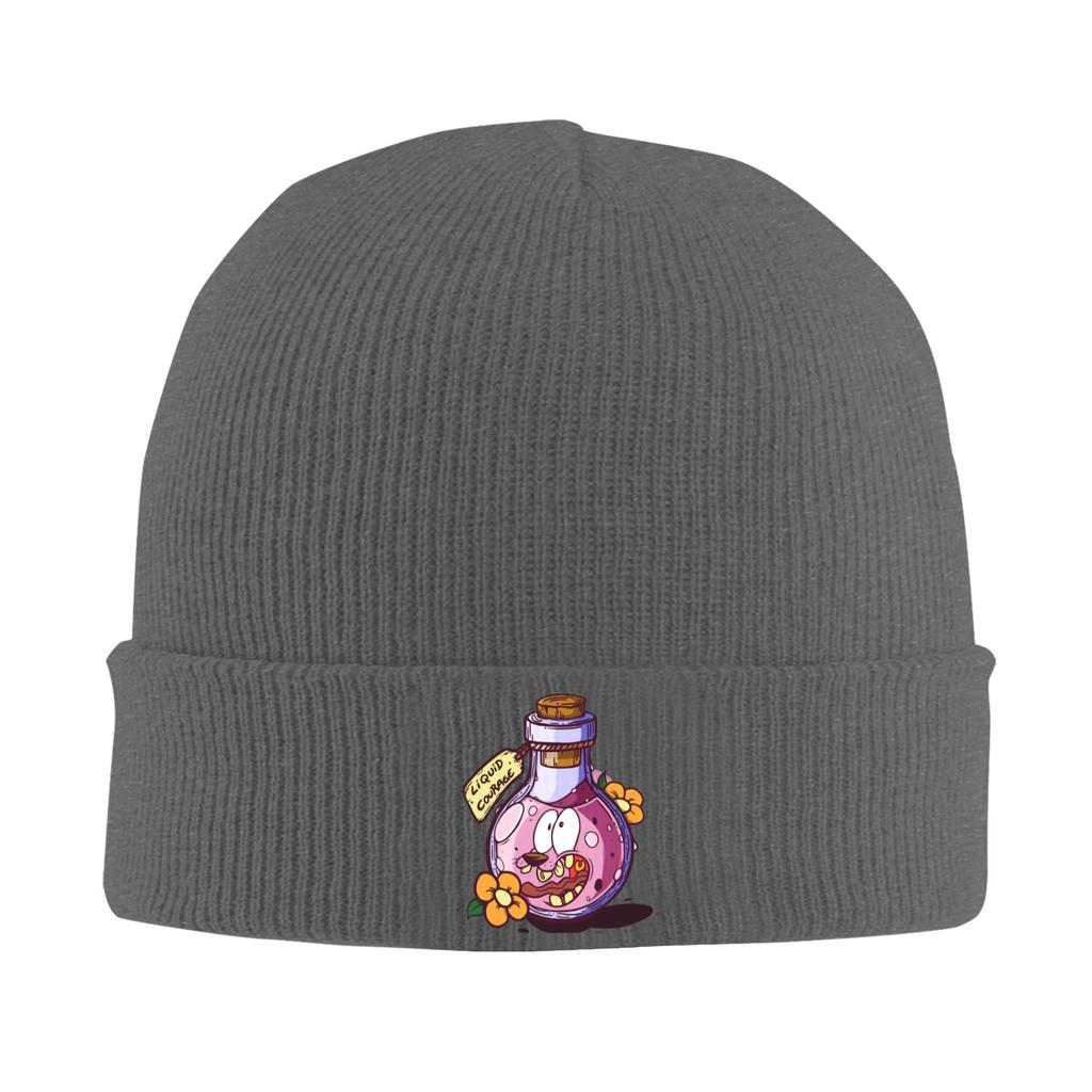 Courage Dog Beanie Hats Bonnet Hats Men Women Funny Gym Knitted Hat Winter Design Thermal Elastic Caps