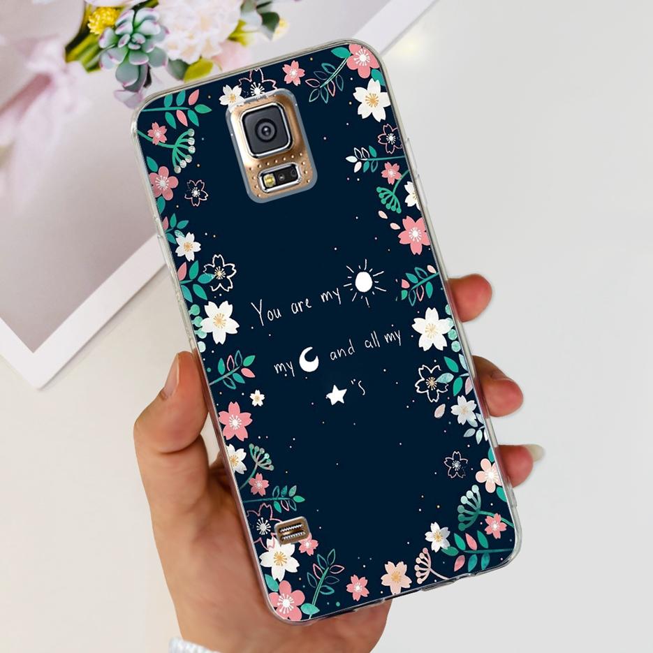 For Samsung Galaxy S5 Case G900F G900I G900M G900A G900T Cute Painted Cover Soft TPU Phone Case For Samsung S5 S 5 GalaxyS5 Bags