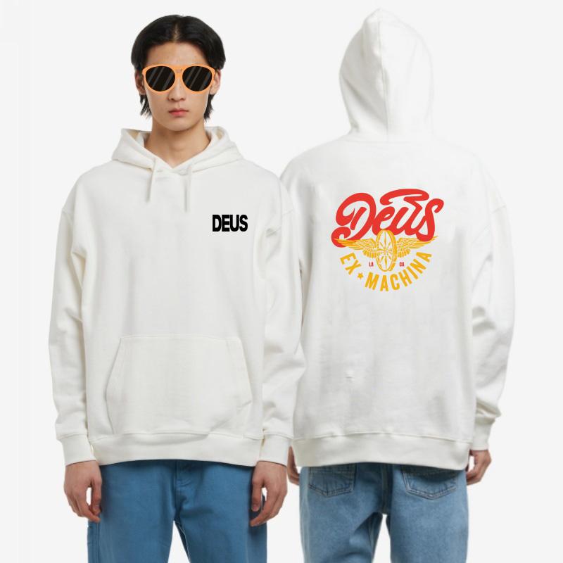 2025 DEUS EX MACHINA Letter Print Graph Hooded Fashion Men Women Sweatshirt Long Sleeve Casual Tops Harajuku Hooded Sweater MTB