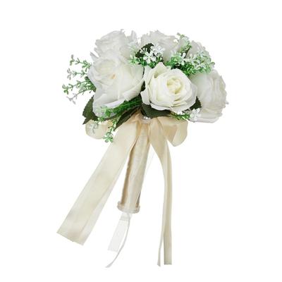  Beautiful Handheld Artificial Flower Bunch Delicate Bride Bunch Wedding Party