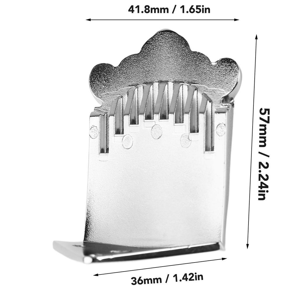 Mandolin Tailpiece 8 String Bridge Zinc Alloy Instrument Accessory for Replacement