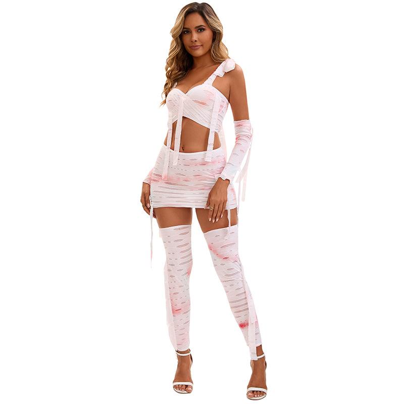 Girls Halloween Mummy Costume Party Cosplay Clothes Stage Costumes Women's Clothing