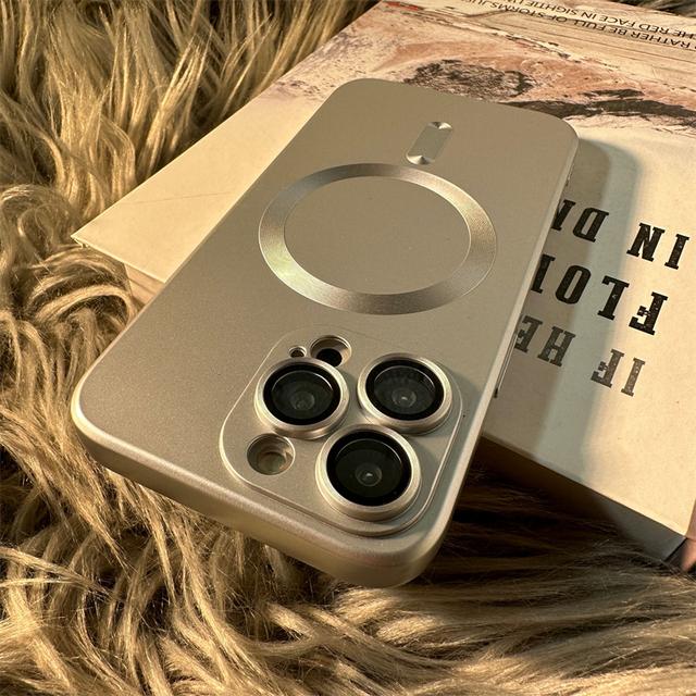 Luxury Matte For Magsafe Magnetic Wireless Charging Case For Iphone 11 12 13 14 Pro Max Plus Lens Shockproof Silicone Soft Cover