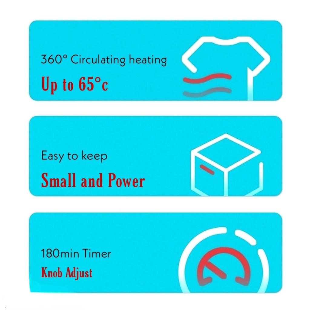 900W Katlanabilir Mini Çamaşır Kurutma Makinesi Ev Tipi Yurt Taşınabilir Hızlı Kurutma Makinesi Akıllı Zamanlayıcı ile